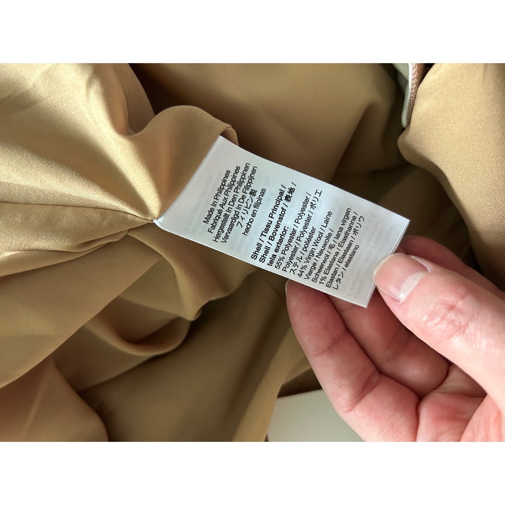 NWT J.Crew Trousers Camel Tan 14 Nova Fides Italian Wool Blend Pockets - Picture 7 of 10